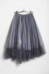 MARC LE BIHAN gray lace puffy skirt 25000 dark grey